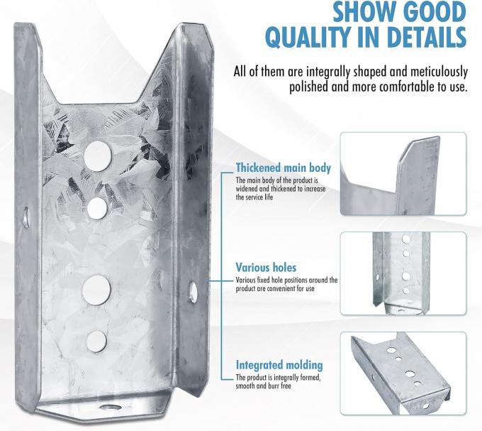 Zestaw naprawy płotu z stali węglowej z drewna 2x4 z łącznikami balustrady do ogrodu 2