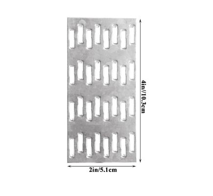 Płytki z podłożami płaskie Płytki naprawcze Płyty naprawcze Płytki podwiązkowe Przyczepka stalowa ocynkowana 1 mm grubość Zęby paznokci Wysokość 8 mm Do dachówek Płytki drewna łączniki drewna