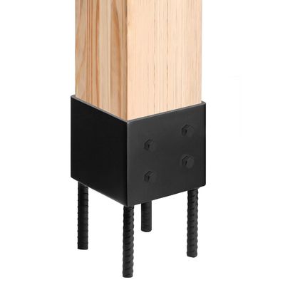 Uchwyt do słupka 4x4, szpilka do gruntu, do tarasu betonowego